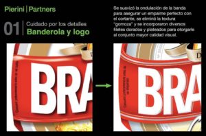 Cambios en la banderola y logo de Brahama b11