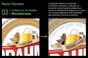 Cambios en algunos detalles específicos en el logo de Brahma b2