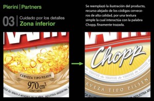 Cambios en la zona inferior del logo de Brahma b3