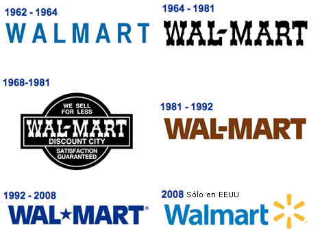 wal mart logo. En la actualidad Wal-Mart