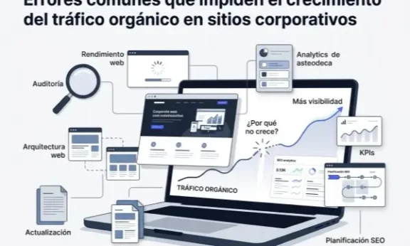 Errores comunes que impiden el crecimiento del tráfico orgánico en sitios corporativos 1 Errores comunes que impiden el crecimiento del tráfico orgánico en sitios corporativos