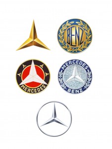 Logos en la historia de Mercedes Benz