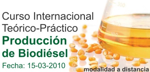 biodisol presenta el curso internacional teorico practico de produccion de biodiesel