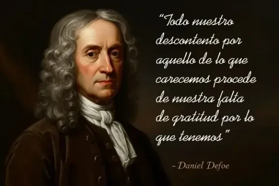 Daniel Defoe - Gratitud - Frases del día