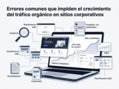 Errores comunes que impiden el crecimiento del tráfico orgánico en sitios corporativos