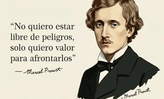Frases de hoy: Imposible - Valor - Límites 1 Frase de Marcel Proust sobre el peligro