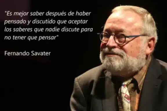 Saber y pensar - Fernando Savater - Frases de hoy