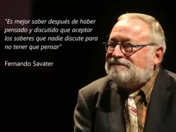 Saber y pensar - Fernando Savater - Frases de hoy